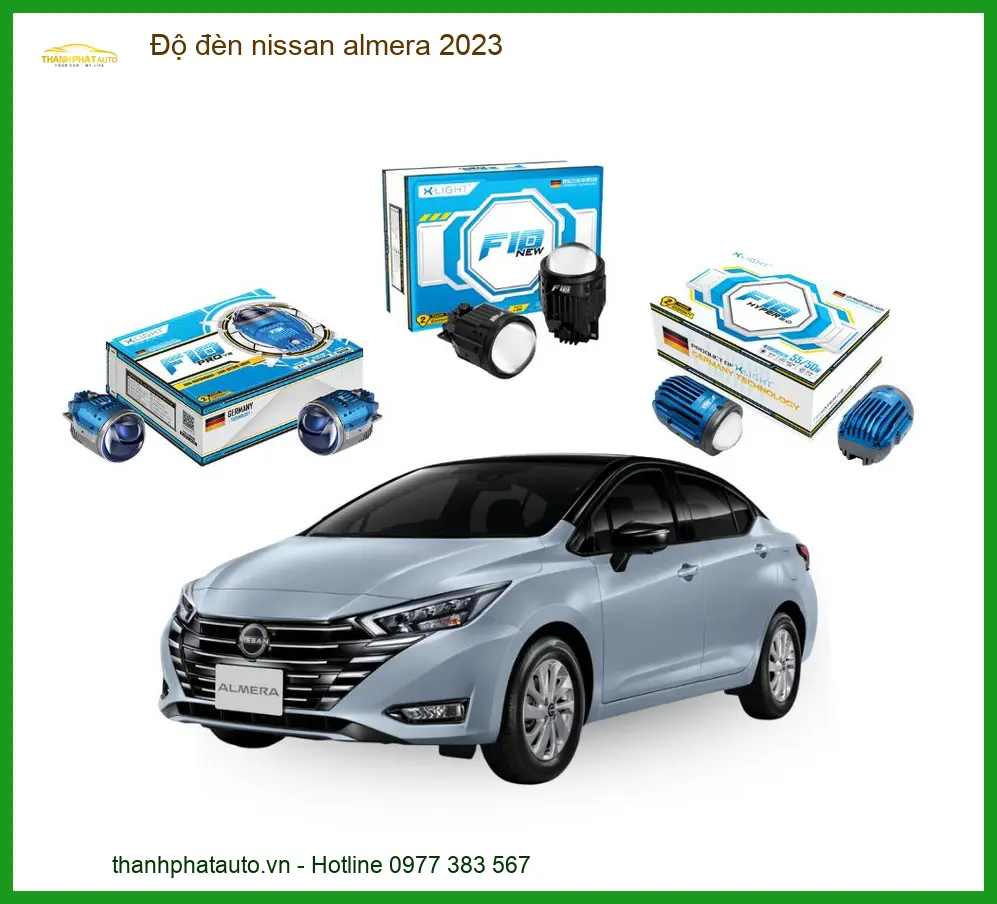 Độ đèn Nissan Almera 2023 - Địa Chỉ Lắp Đặt Uy Tín TPHCM
