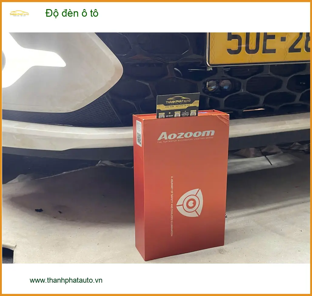 Anh Huy độ đèn ô tô cho Hyundai Accent tại Quận 1 vì đèn zin quá yếu khi đi đêm ảnh thực tế 3