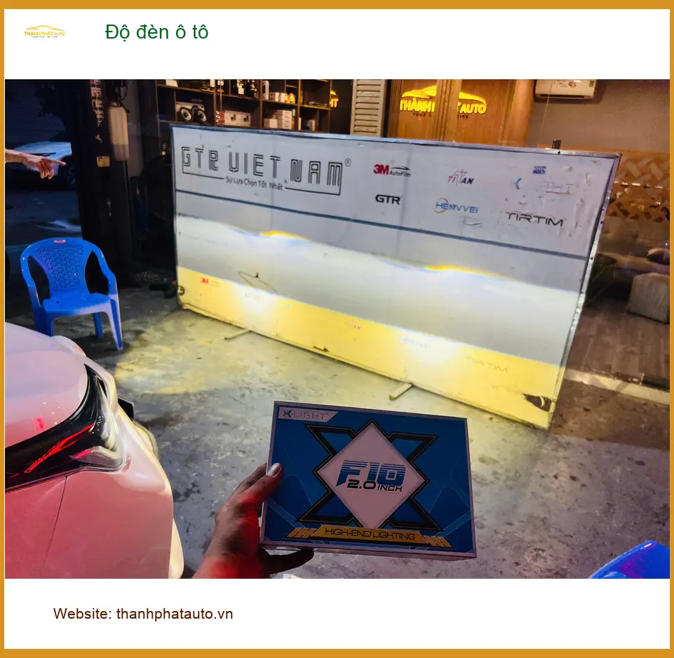 Anh Tùng độ đèn ô tô Honda CRV để cải thiện tầm nhìn ban đêm tại Quận 9 ảnh thực tế 2