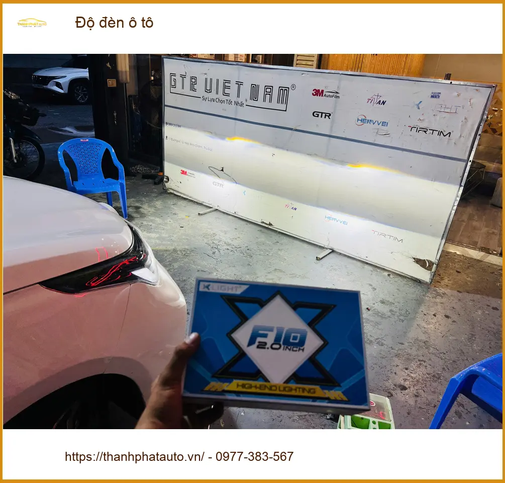 Anh Tùng độ đèn ô tô Honda CRV để cải thiện tầm nhìn ban đêm tại Quận 9 ảnh thực tế 5