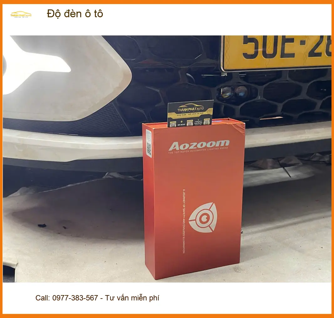Anh Khải độ đèn ô tô cho Honda CR-V để cải thiện tầm nhìn tối tại Thủ Đức ảnh thực tế 2