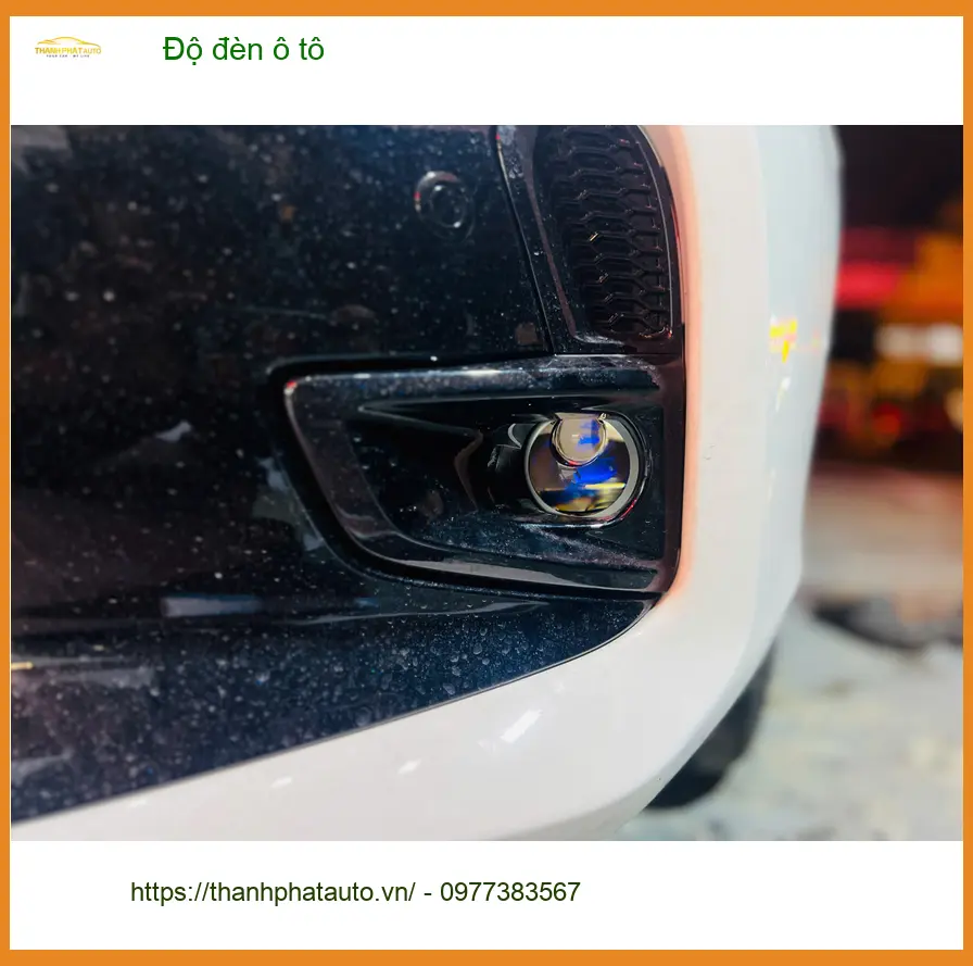 Anh Trọng độ đèn ô tô Hyundai Creta Quận 3 vì đèn zin quá yếu khi đi đêm ảnh thực tế 3