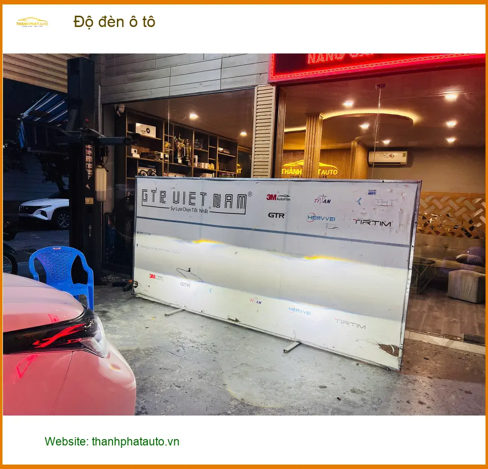 Anh Huy độ đèn ô tô cho Hyundai Elantra tại Nhà Bè vì đèn zin quá tối khi đi đêm ảnh thực tế 3