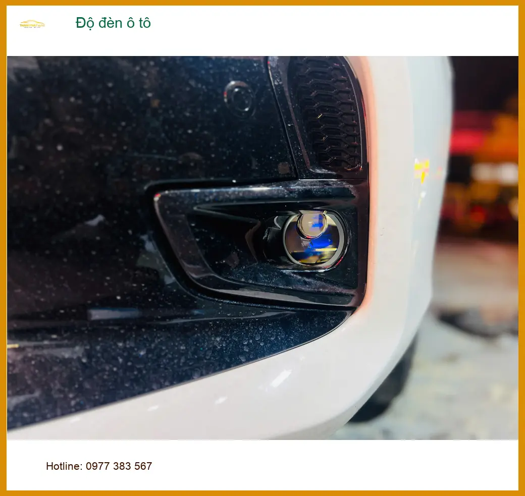 Anh Tuấn Anh độ đèn ô tô cho Honda CRV tại Quận 12 để cải thiện tầm nhìn ban đêm ảnh thực tế 3