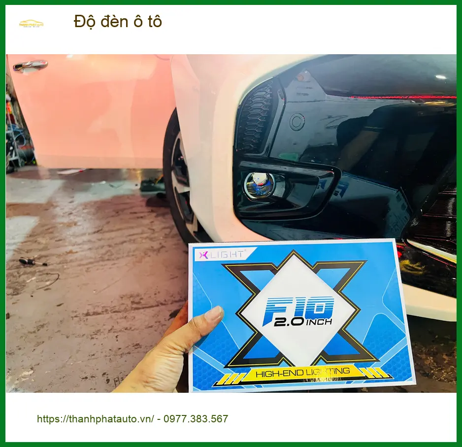 Anh Tuấn Anh độ đèn ô tô cho Honda CRV tại Quận 12 để cải thiện tầm nhìn ban đêm ảnh thực tế 4