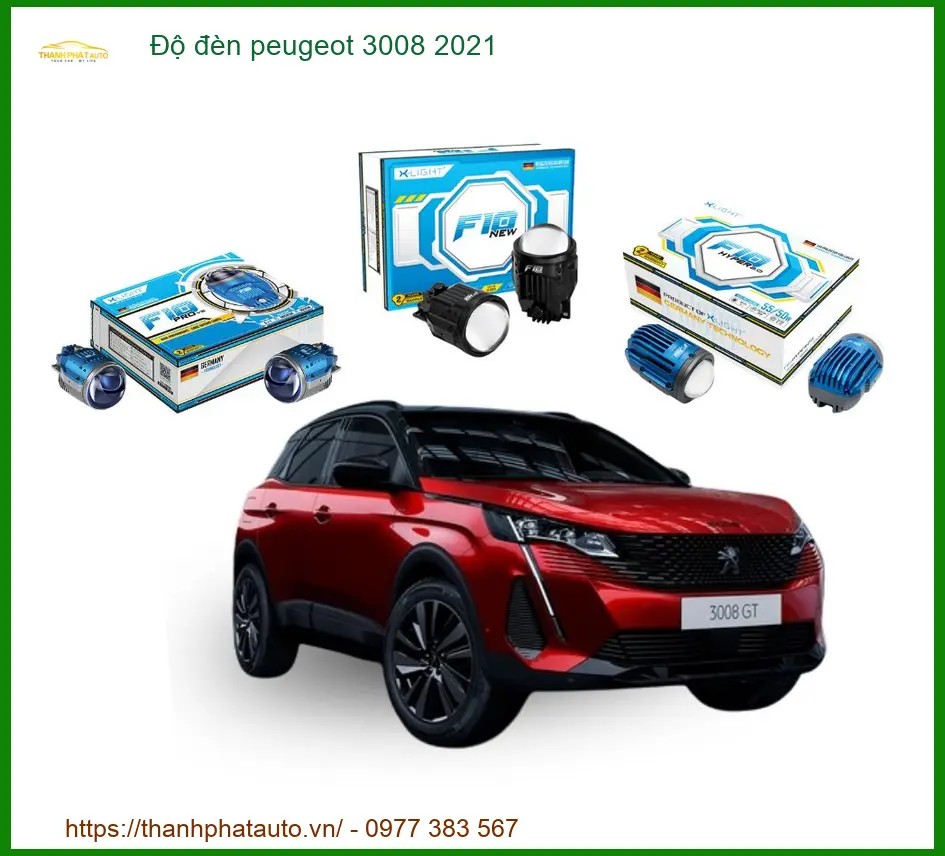 Độ Đèn Peugeot 3008 2021 - Trung Tâm Nâng Cấp Đèn Chính Hãng Giá Tốt TPHCM