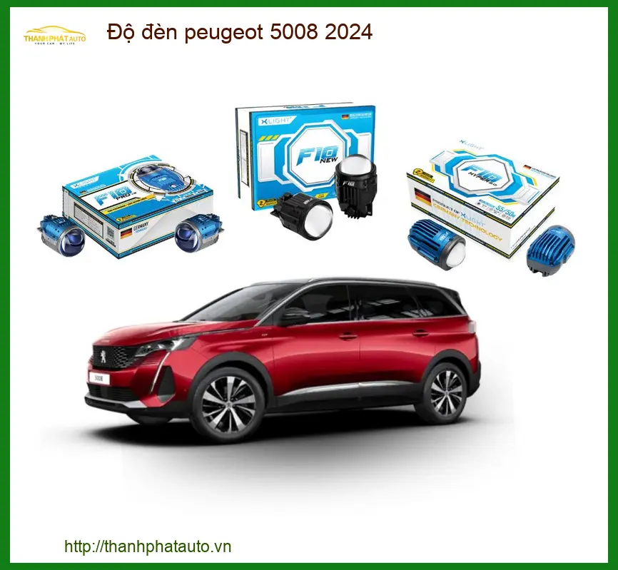 Độ Đèn Bi LED Peugeot 5008 2024 - Trung Tâm Nâng Cấp Đèn Xe Hơi Uy Tín TPHCM