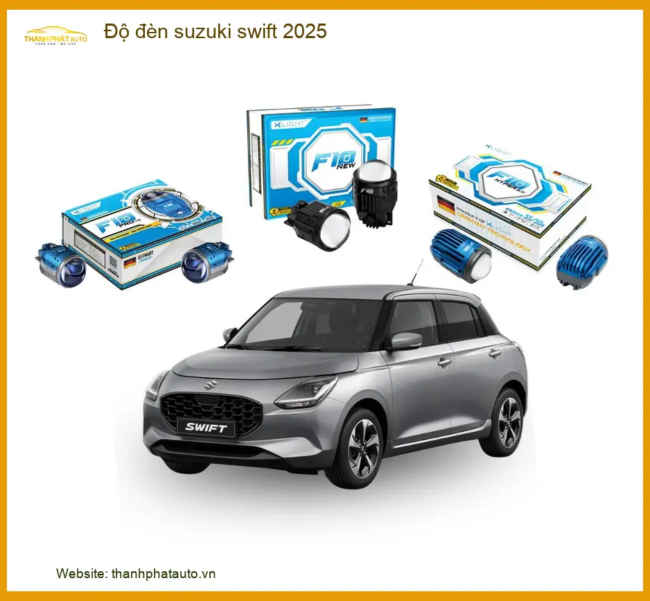 Độ Đèn Suzuki Swift 2025 - Trung Tâm Nâng Cấp Đèn Chính Hãng TPHCM