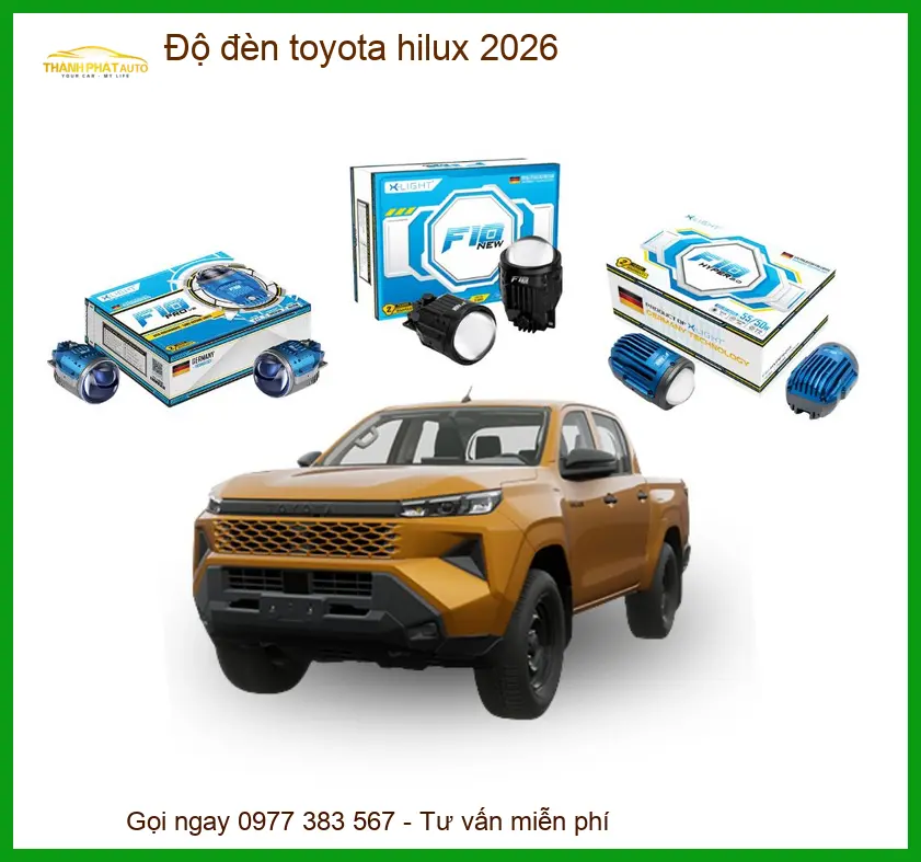 Độ đèn Toyota Hilux - Địa Chỉ Lắp Đặt Nâng Cấp Đèn Uy Tín Chính Hãng TPHCM