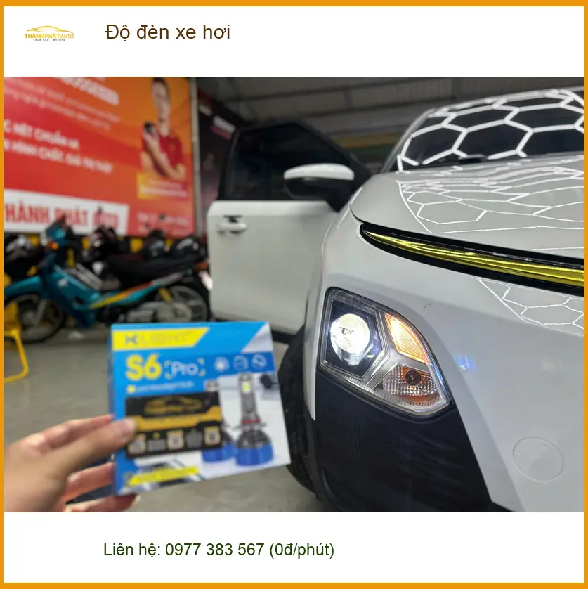 Anh Tú độ đèn xe hơi Hyundai Elantra tại Quận 9 vì đèn zin mờ, khó quan sát ảnh thực tế 3