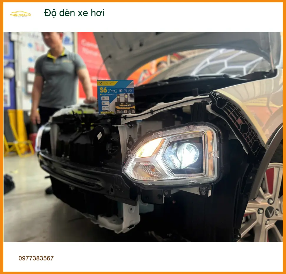 Anh Tú độ đèn xe hơi Hyundai Elantra tại Quận 9 vì đèn zin mờ, khó quan sát ảnh thực tế 5