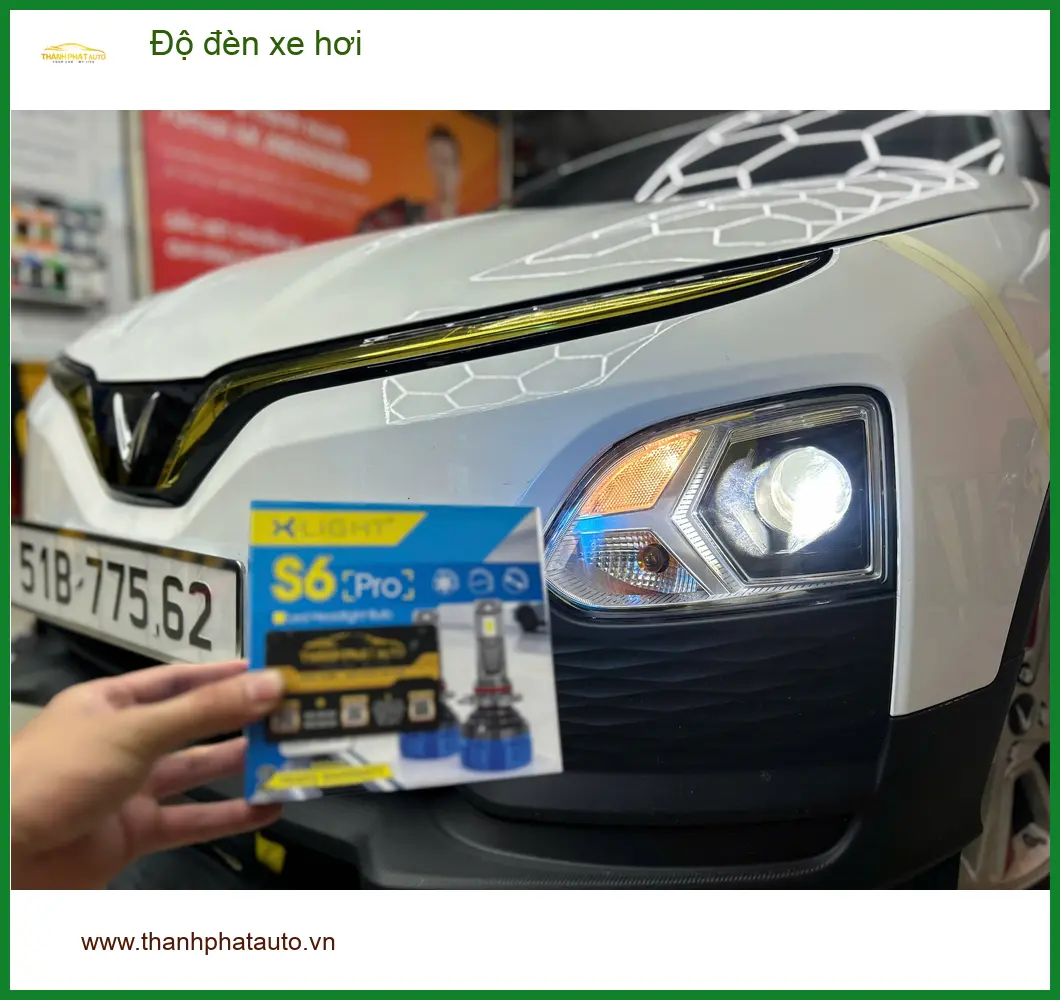 Chú Hùng độ đèn Mazda CX-5 Quận 6 cải thiện tầm nhìn khi lái xe mưa ảnh thực tế 3