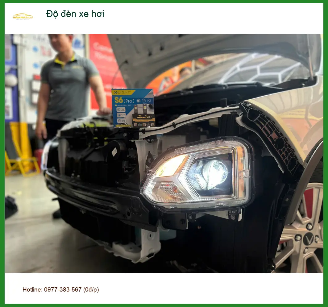Chú Hùng độ đèn Mazda CX-5 Quận 6 cải thiện tầm nhìn khi lái xe mưa ảnh thực tế 4