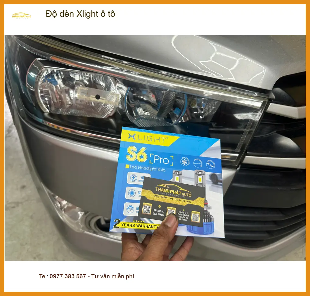 Anh Khang độ đèn Xlight ô tô Honda CR-V Quận 3 để tăng cường độ sáng ban đêm ảnh thực tế 2