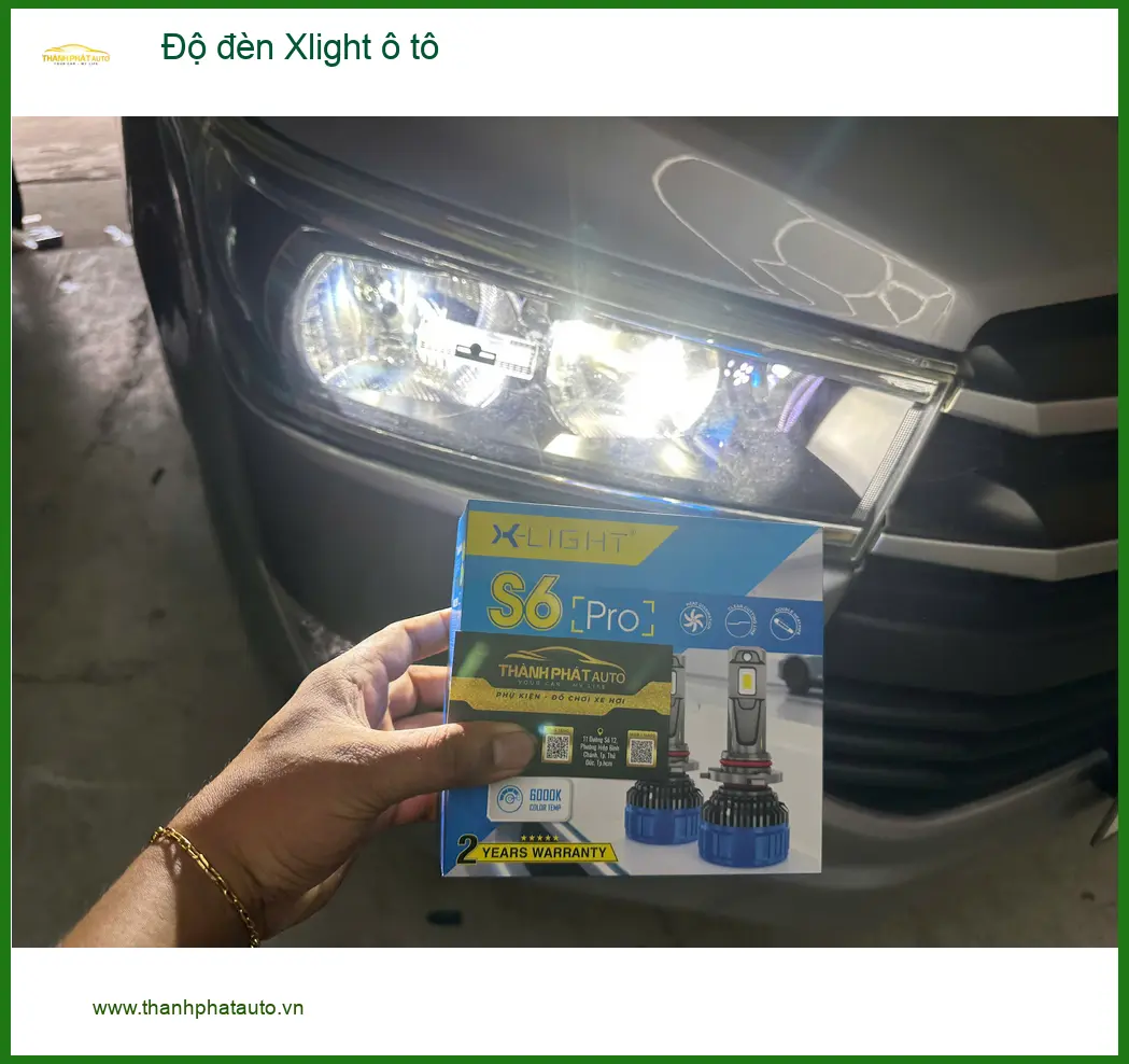 Anh Khang độ đèn Xlight ô tô Honda CR-V Quận 3 để tăng cường độ sáng ban đêm ảnh thực tế 3
