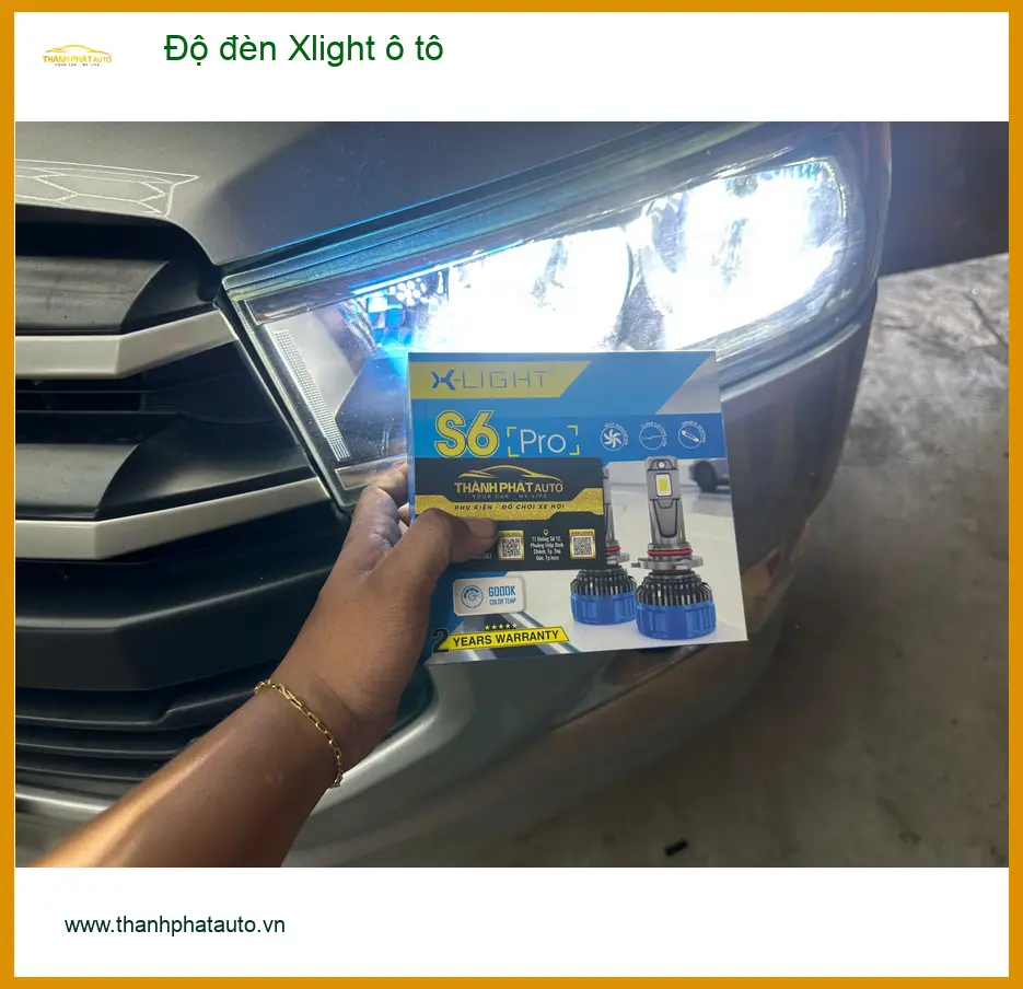 Anh Khang độ đèn Xlight ô tô Honda CR-V Quận 3 để tăng cường độ sáng ban đêm ảnh thực tế 4