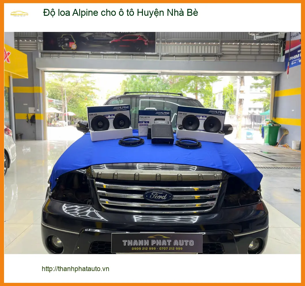 Trung Tâm Độ Loa Ô Tô loa Alpine cho ô tô Huyện Nhà Bè - Lắp Đặt Uy Tín TPHCM