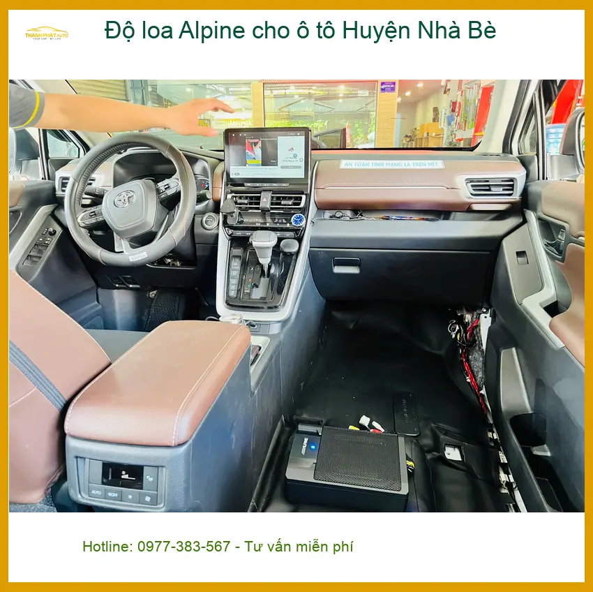 Trung Tâm Độ Loa Ô Tô loa Alpine cho ô tô Huyện Nhà Bè - Lắp Đặt Uy Tín TPHCM ảnh thực tế 2