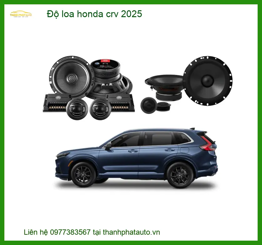 Gói Độ Loa Cao Cấp Cho Honda CRV - Trung Tâm Lắp Đặt Chính Hãng TPHCM