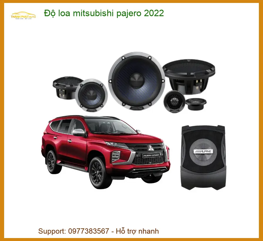 Nâng Cấp Loa Mitsubishi Pajero 2022 - Trung Tâm Lắp Đặt Uy Tín TPHCM