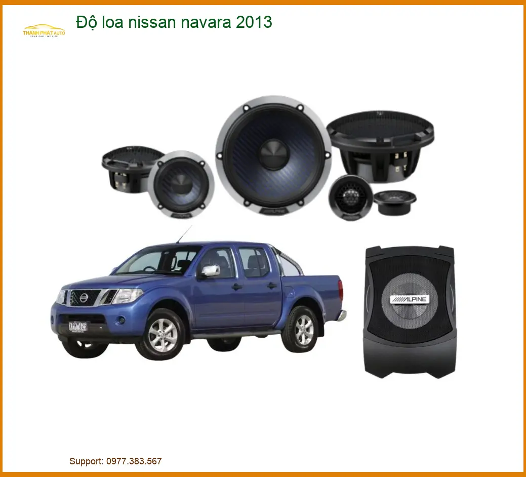 Độ Loa Nissan Navara 2013 - Trung Tâm Nâng Cấp Loa Chính Hãng TPHCM