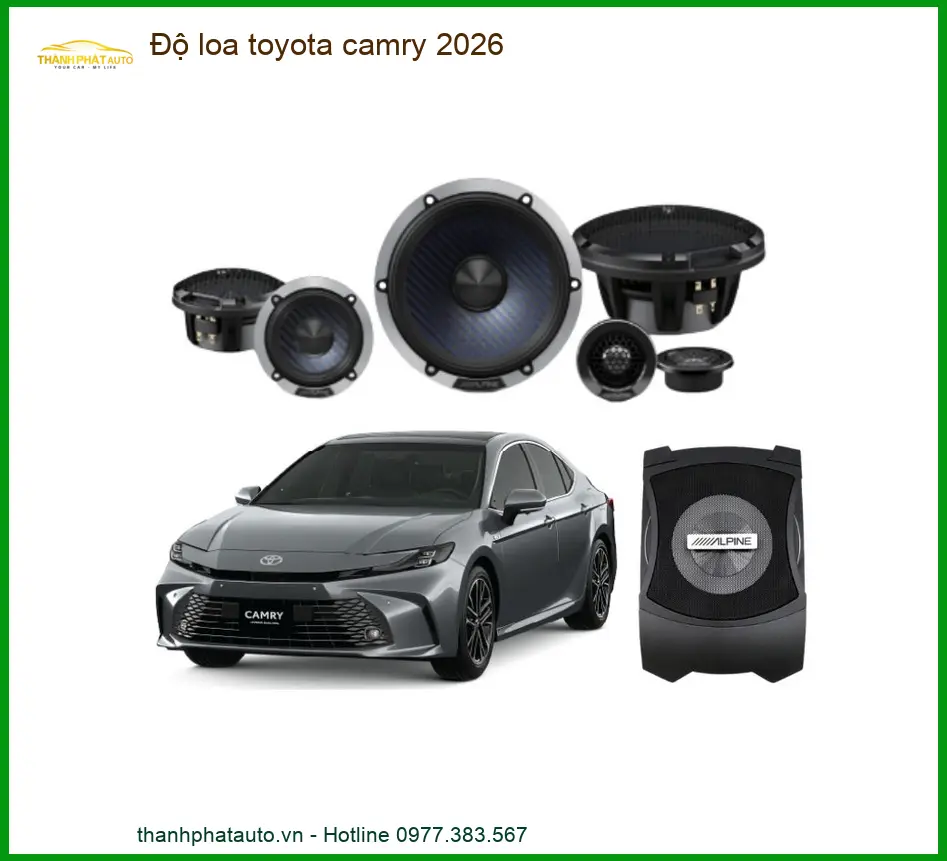 Độ Loa Sub, Treble Toyota Camry Cao Cấp - Trung Tâm Độ Uy Tín TPHCM