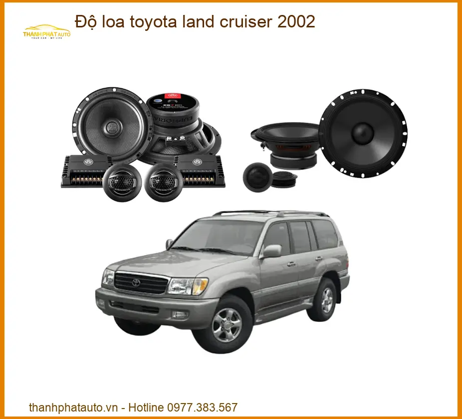 Độ Loa Toyota Land Cruiser 2002 - Trung Tâm Nâng Cấp Âm Thanh Uy Tín TPHCM
