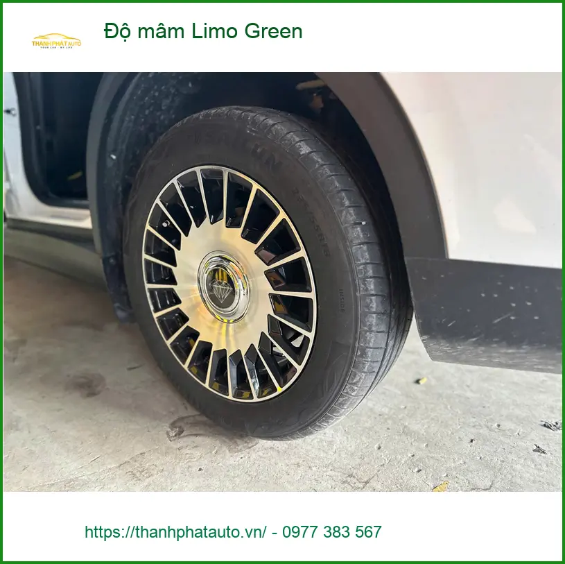 Anh Tấn độ mâm Limo Green cho Hyundai Santa Fe tại Quận Thủ Đức ảnh thực tế 2