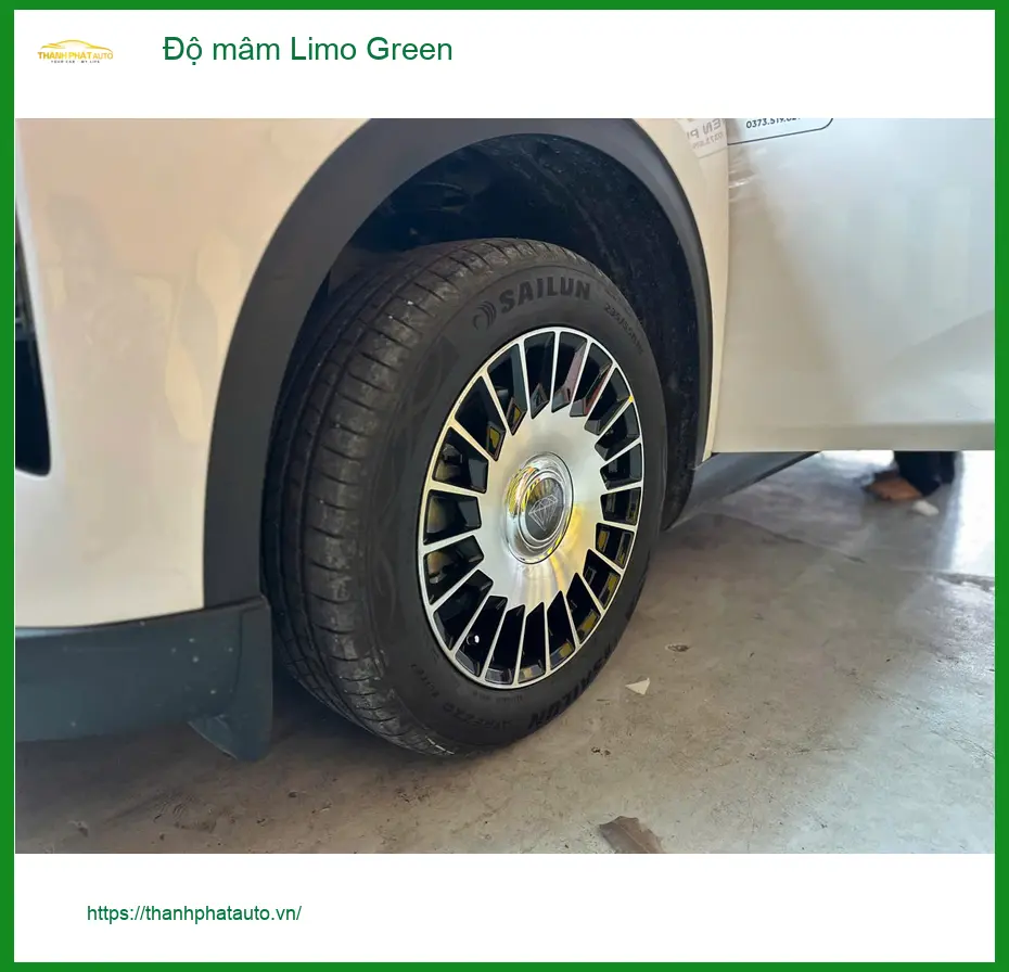 Anh Quang độ mâm Limo Green cho VinFast Lux A2.0 tại Quận 4 để xe sang trọng hơn