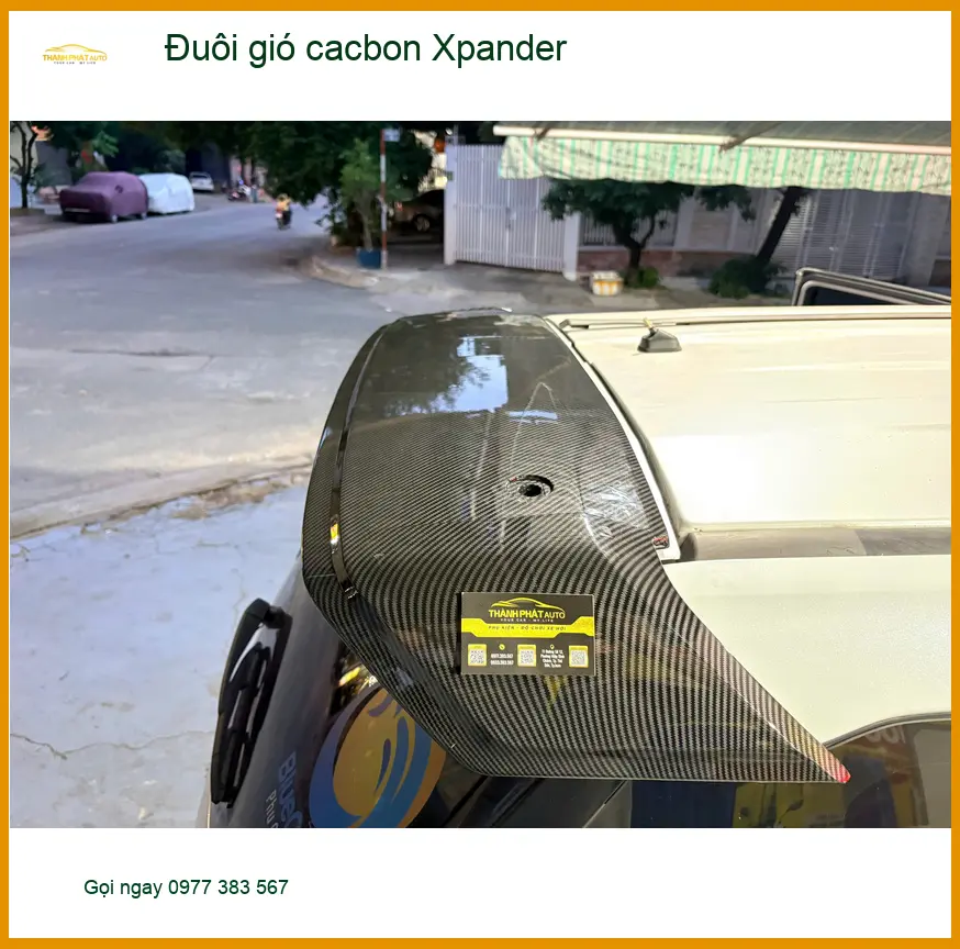 Anh Minh độ đuôi gió cacbon cho Mitsubishi Xpander tại Quận 2 tăng tính thể thao ảnh thực tế 3