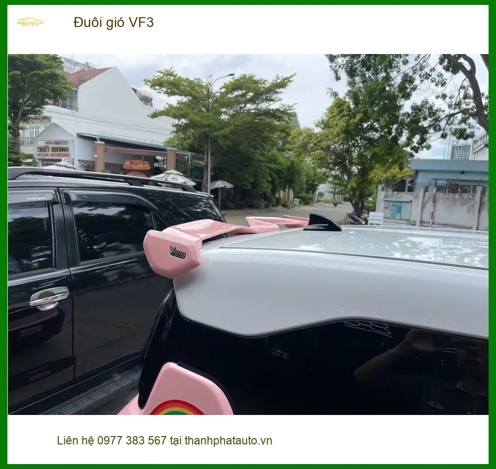 Anh Quang lắp đuôi gió VinFast VF3 tại Hóc Môn để tăng tính thể thao ảnh thực tế 3