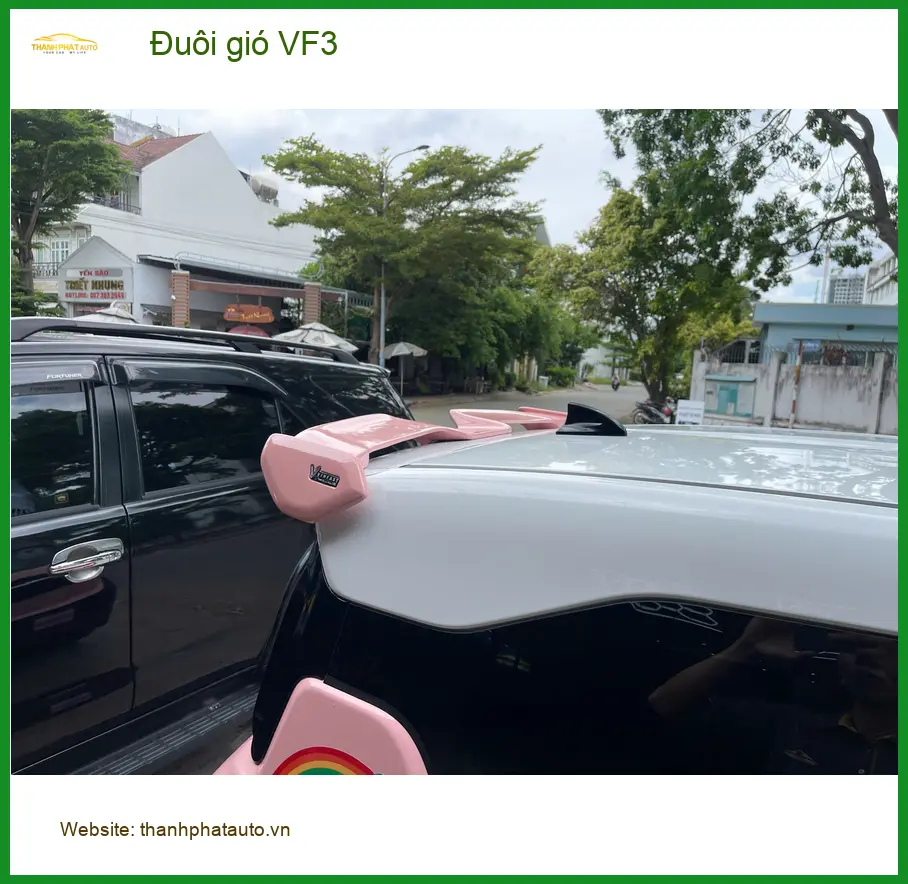 Anh Huy VF3 lắp đuôi gió tại Quận 1 muốn xe thêm phần thể thao ảnh thực tế 3