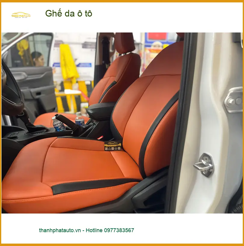 Anh Đạt bọc Ghế da ô tô cho Honda CRV tại Quận Gò Vấp để nội thất thêm sang trọng ảnh thực tế 2