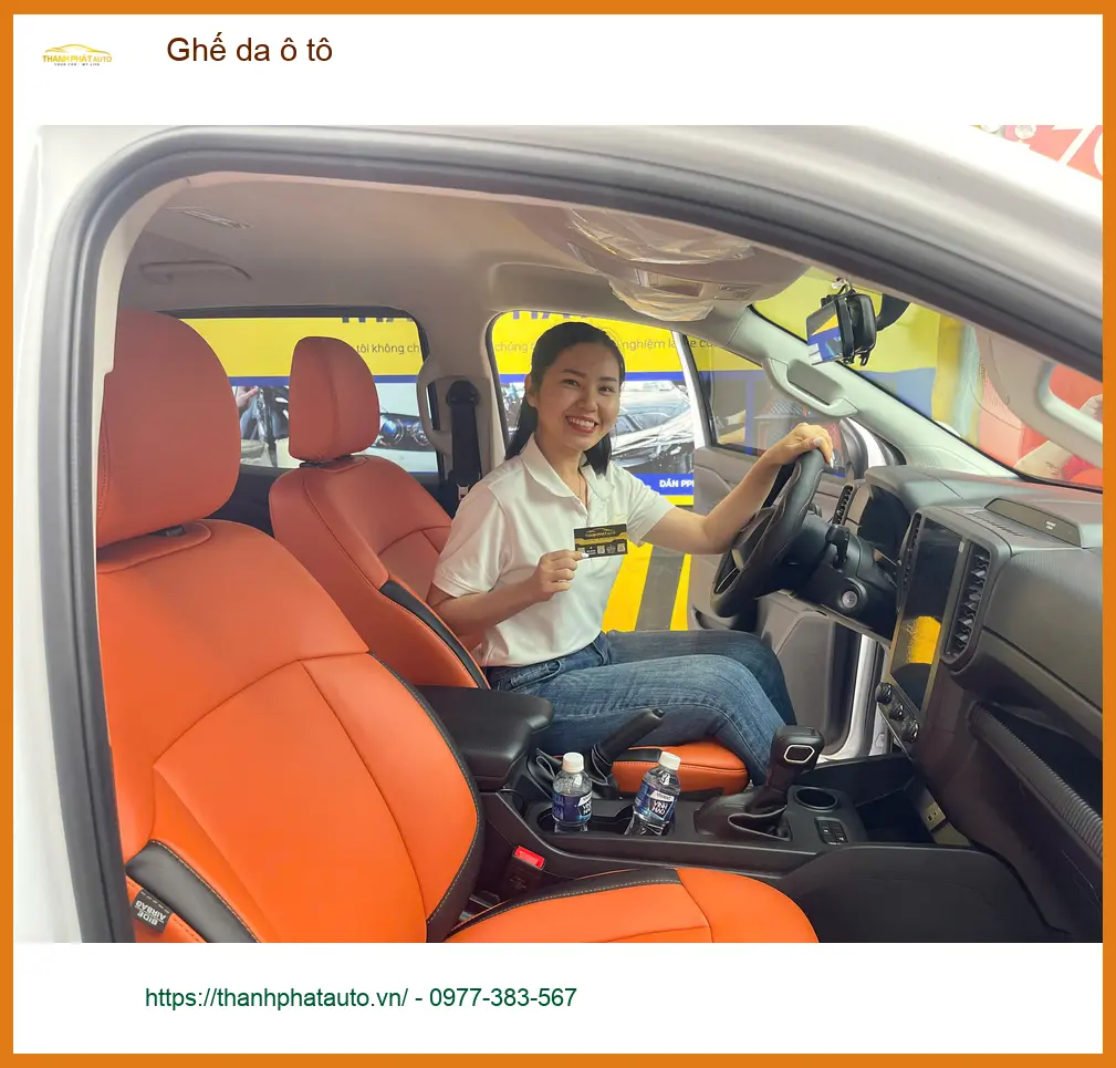 Anh Đạt bọc Ghế da ô tô cho Honda CRV tại Quận Gò Vấp để nội thất thêm sang trọng ảnh thực tế 5