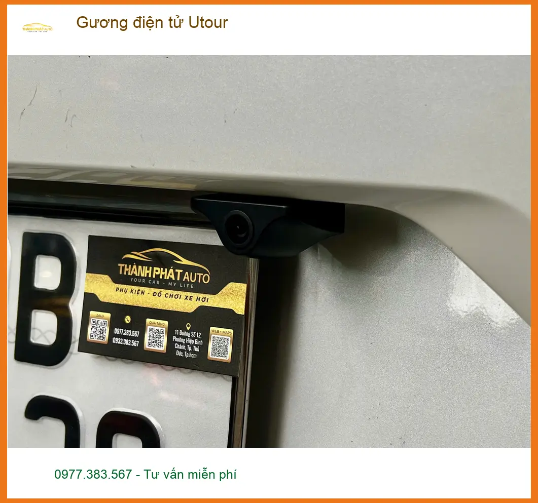 Chị Lan Anh lắp gương điện tử Utour cho Kia Seltos tại Quận Thủ Đức ảnh thực tế 3