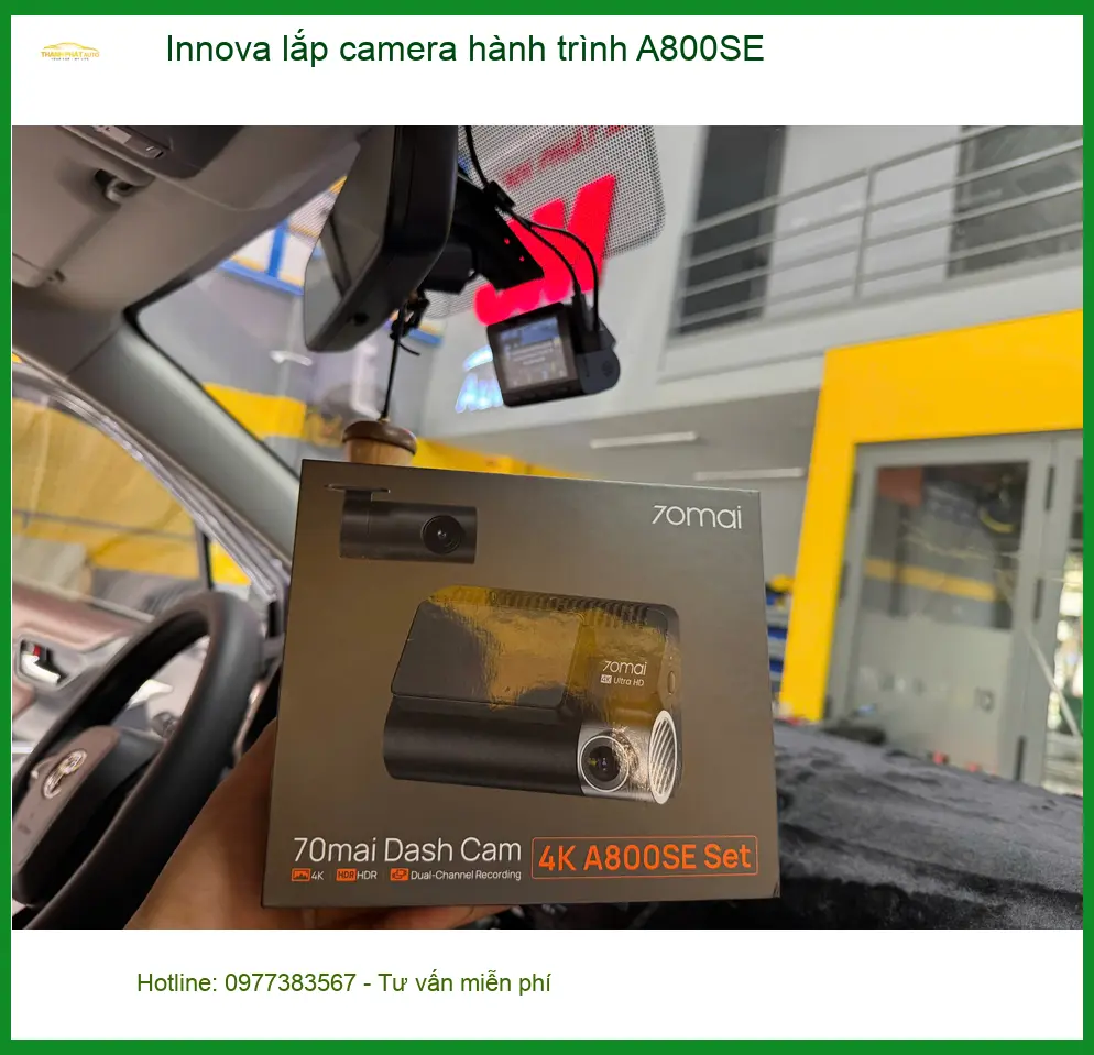 Anh Khải lắp camera hành trình A800SE cho Innova tại Quận 9 để yên tâm lái xe ảnh thực tế 5