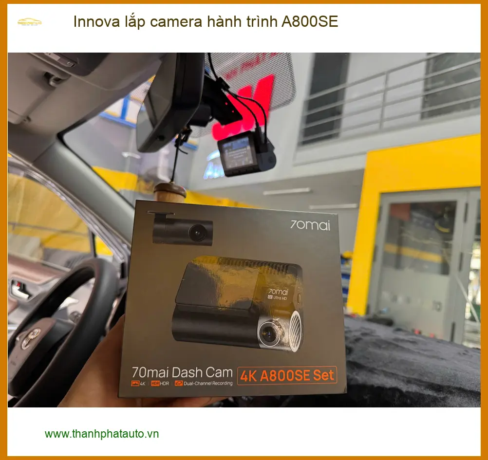 Anh Dũng lắp camera hành trình A800SE Innova Quận 11 để ghi lại