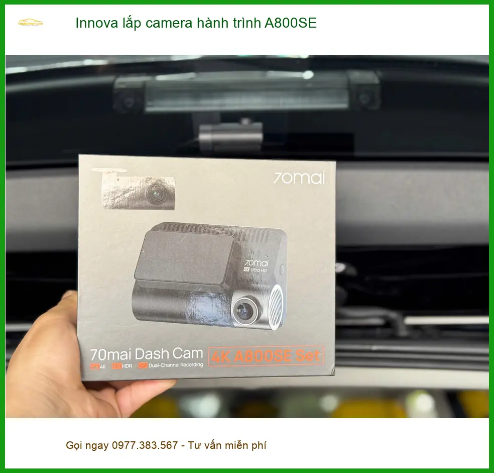 Anh Dũng lắp camera hành trình A800SE Innova Quận 11 để ghi lại ảnh thực tế 2