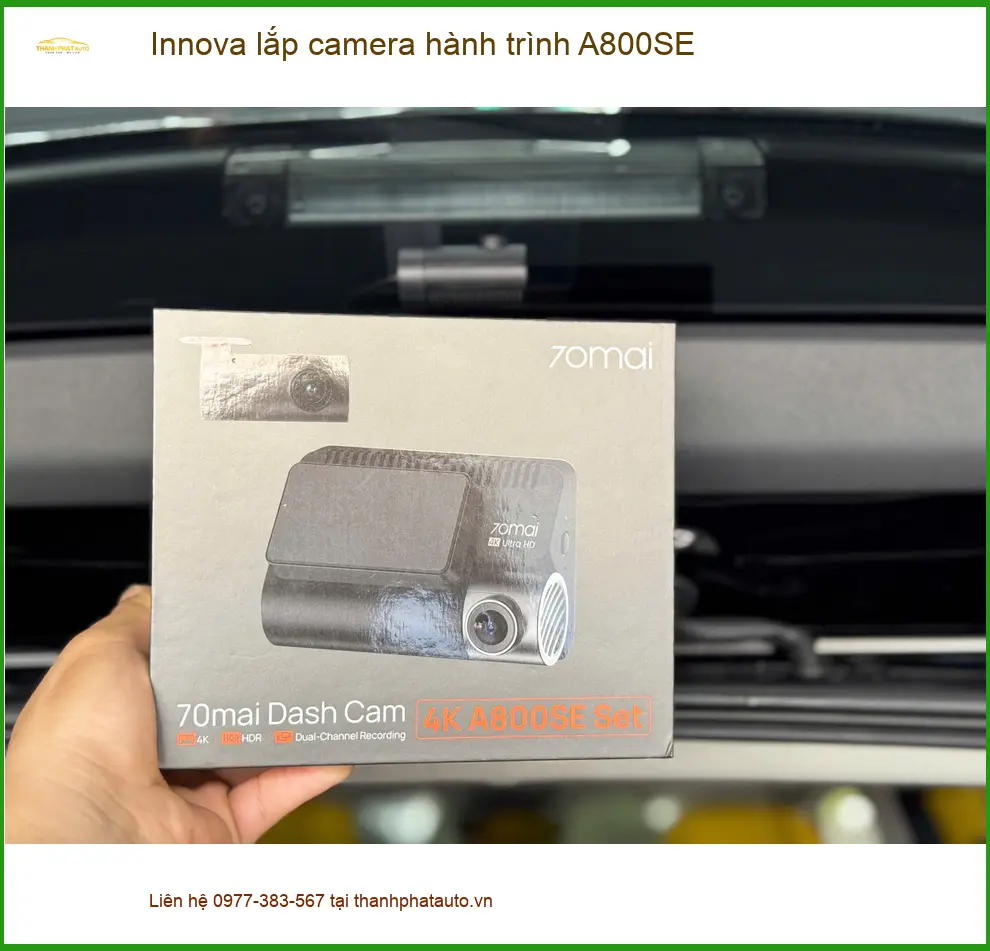 Anh Khải lắp camera hành trình A800SE Innova Quận 4 đảm bảo an toàn ảnh thực tế 4