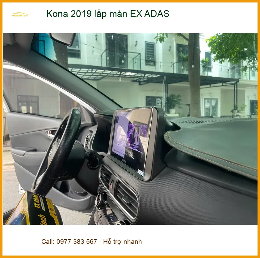 Anh Hoàng Nam lắp màn hình EX ADAS cho Kona 2019 tại Quận 5 để nâng cao an toàn ảnh thực tế 3