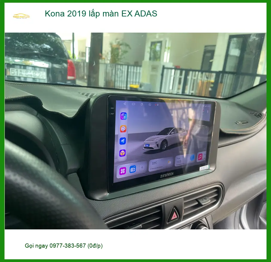 Địa chỉ lắp màn hình EX ADAS Kona 2019 uy tín Quận 11 ảnh thực tế 4