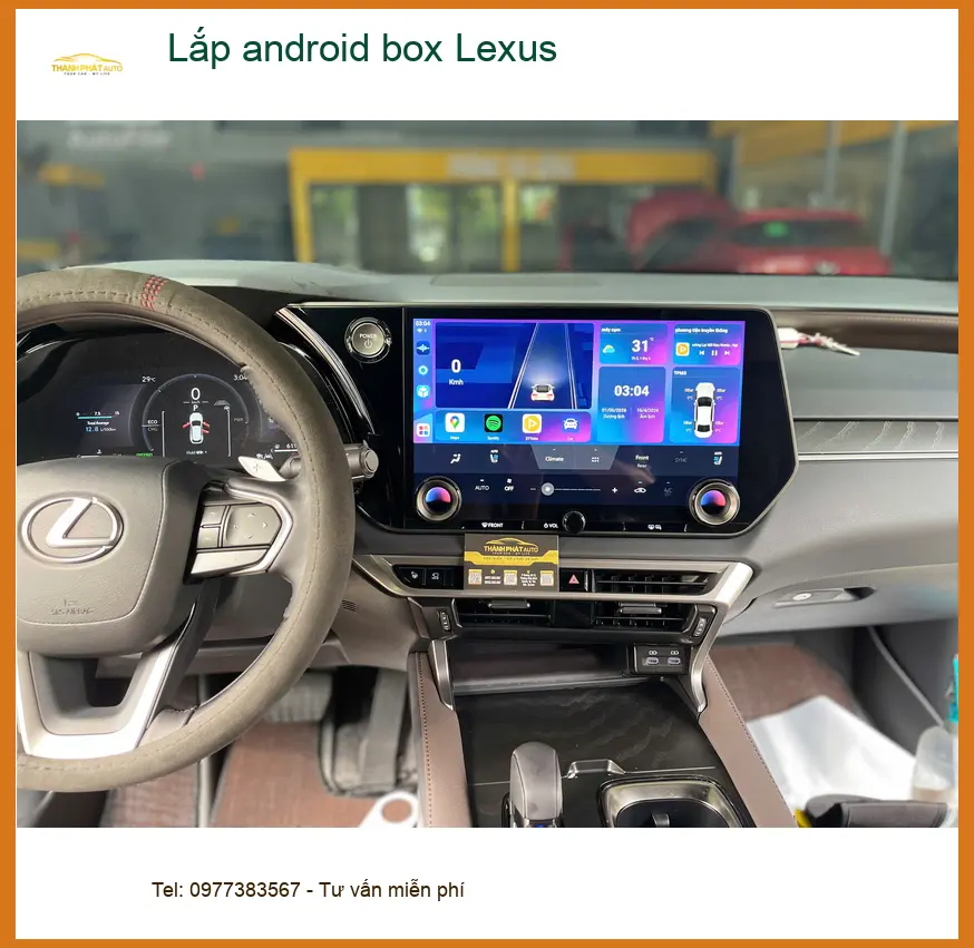 Cô Mai lắp android box Lexus ES 300h tại Quận Bình Tân cho những chuyến đi xa đỡ buồn chán