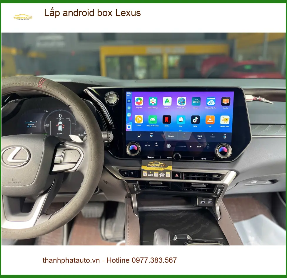 Cô Mai lắp android box Lexus ES 300h tại Quận Bình Tân cho những chuyến đi xa đỡ buồn chán ảnh thực tế 3