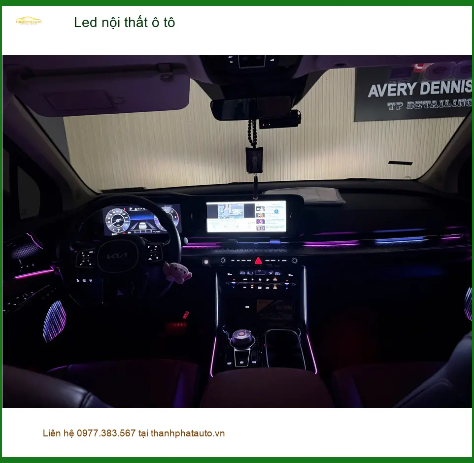 Anh Khang lắp Led nội thất ô tô Kia K3 ở Quận 9 để tăng thêm thẩm mỹ ảnh thực tế 2