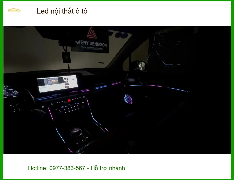 Anh Khang lắp Led nội thất ô tô Kia K3 ở Quận 9 để tăng thêm thẩm mỹ ảnh thực tế 3