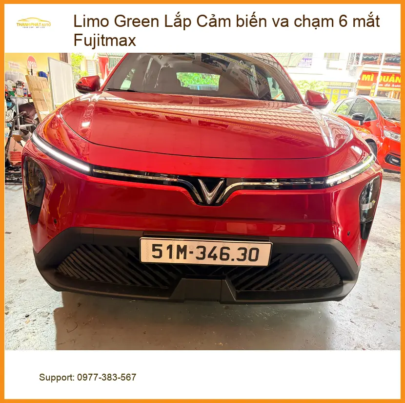 Anh Long lắp Cảm biến va chạm 6 mắt Fujitmax Limo Green ở Quận Tân Bình. ảnh thực tế 2