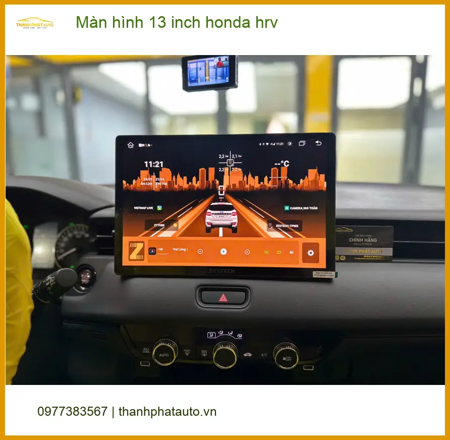 Anh Khải nâng cấp màn hình 13 inch Honda HR-V tại Quận Bình Thạnh.