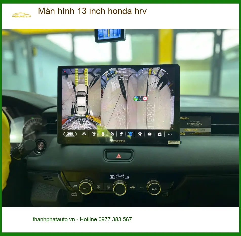 Anh Đạt lắp màn hình 13 inch Honda HR-V tại Quận 2 vì màn zin đã cũ và nhỏ ảnh thực tế 3