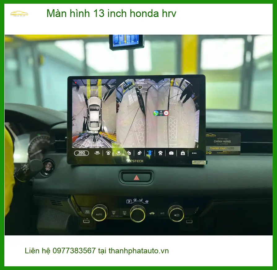 Anh Hưng nâng cấp màn hình 13 inch Honda HR-V tại Quận 12 vì màn hình zin quá nhỏ