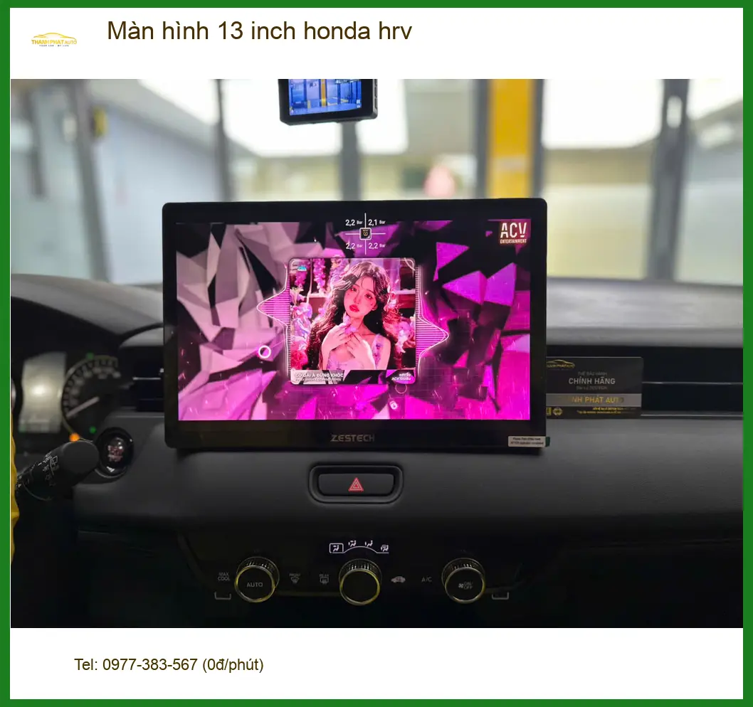 Chú Phước nâng cấp màn hình 13 inch Honda HR-V tại Quận 9 ảnh thực tế 2
